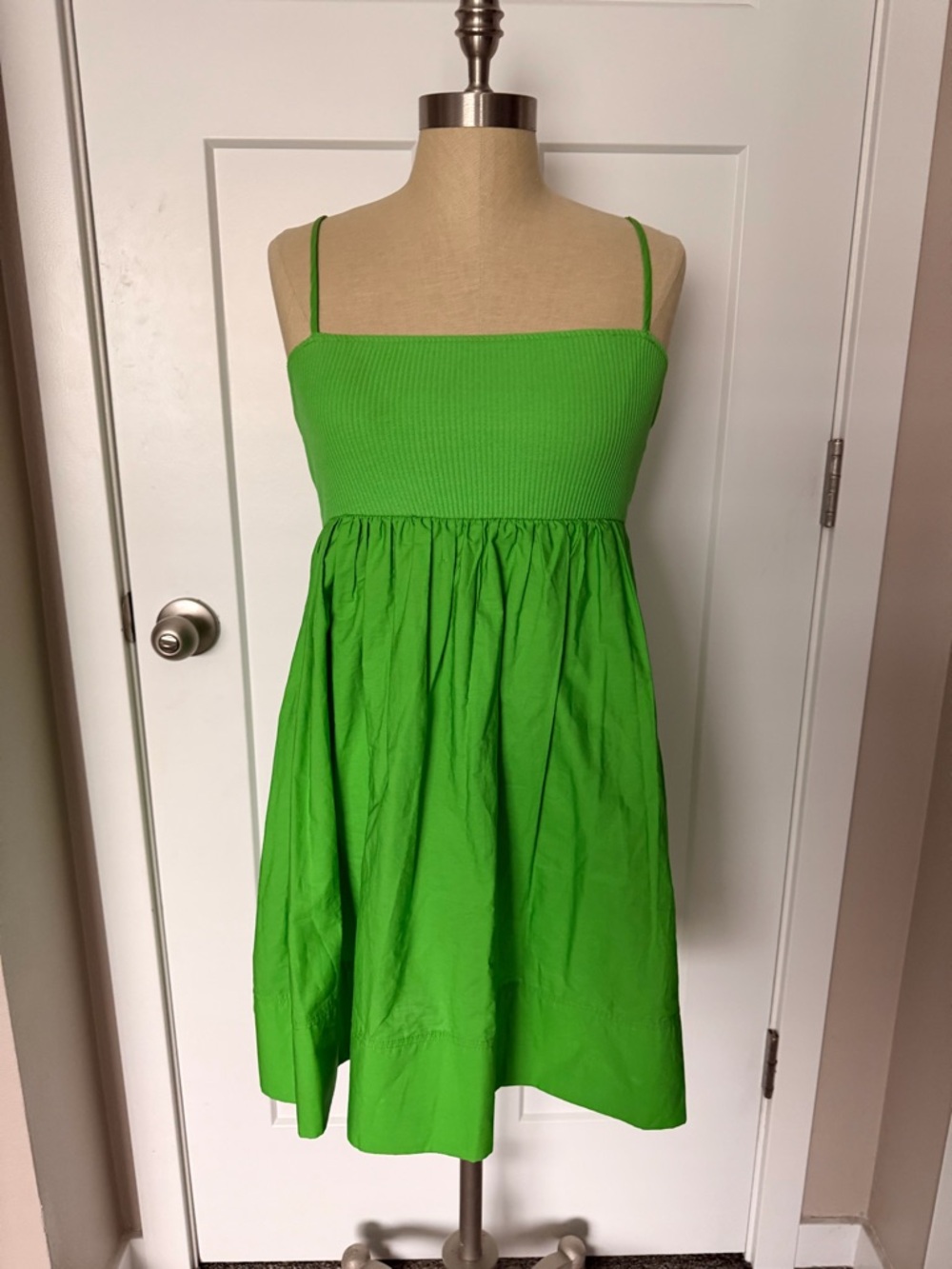 Zara Green Spaghetti Strap Dress